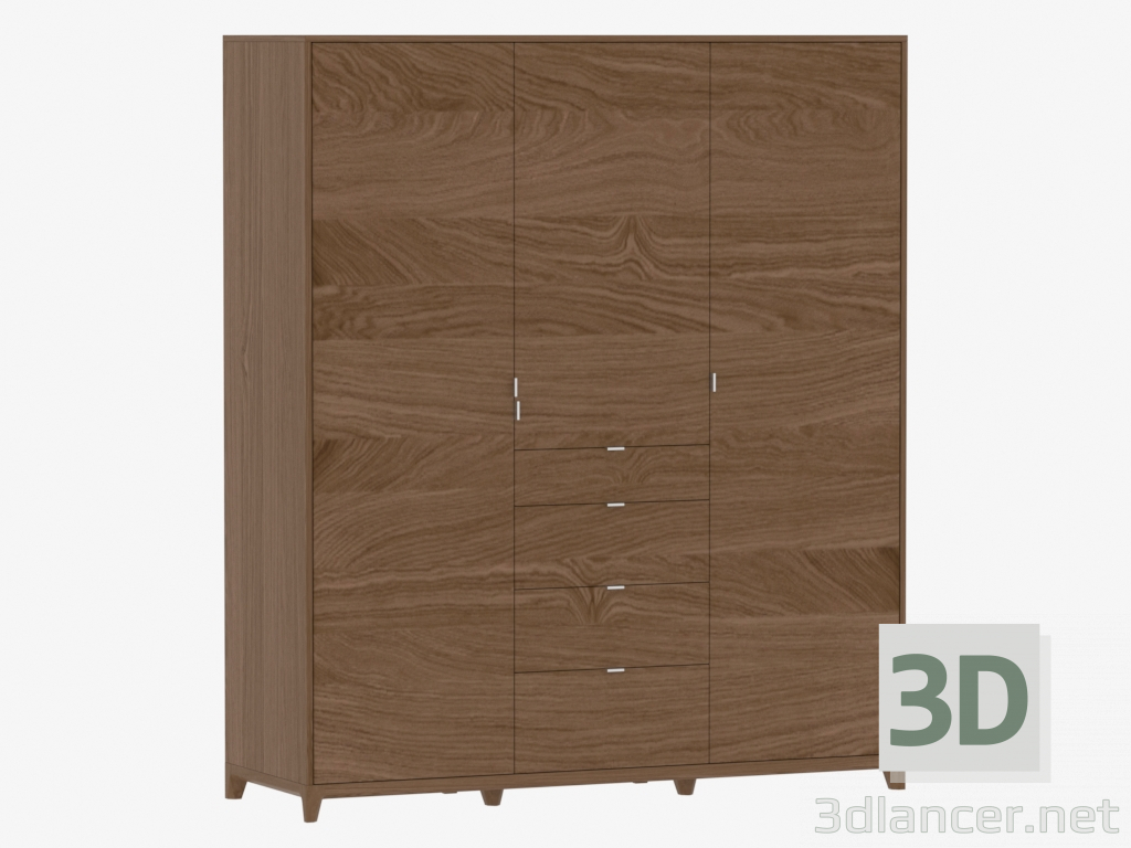 Modelo 3d Guarda-roupa CASE № 2 - 1800 (IDC020001000) - preview