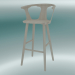 3d model Bar stool In Between (SK9, H 102cm, 58x54cm, White oiled oak) - preview