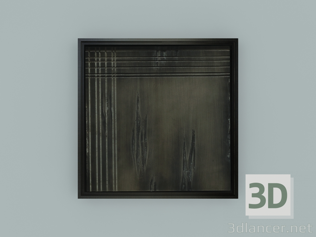 3d model Decoración de pared Miss Mary (54х54 cm) - vista previa