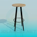 3d model High stool - preview