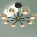 3d model Ceiling LED chandelier Jet 90244-8 (black-gold) - preview