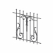 3d model Wrought iron fence - preview