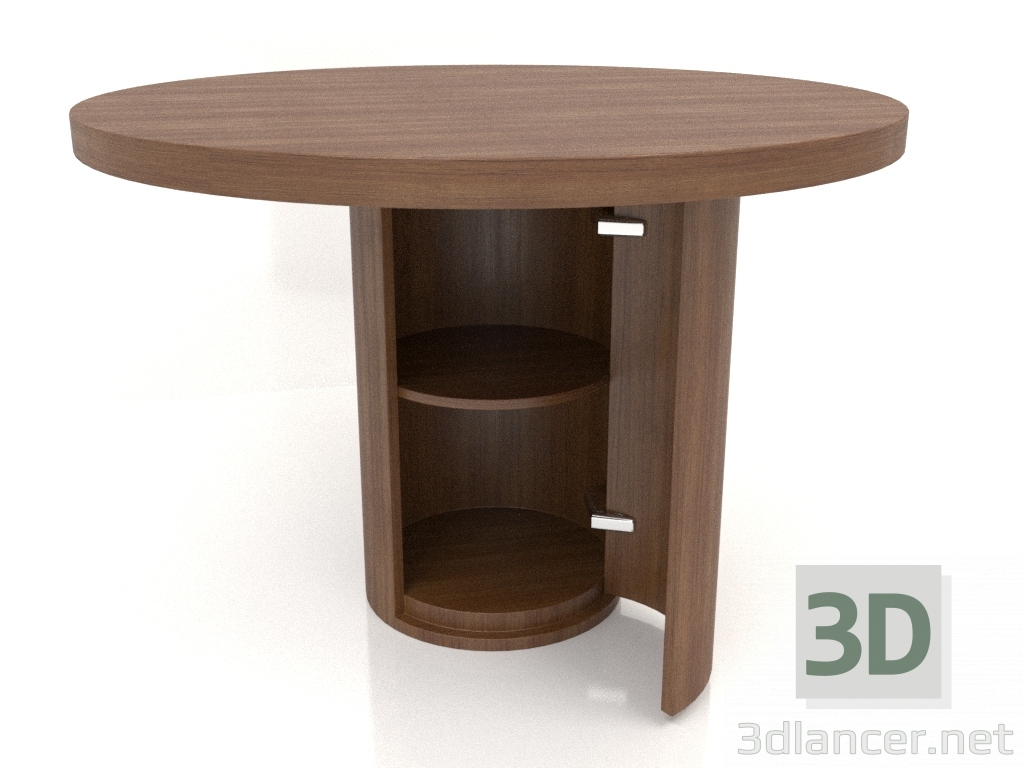 Modelo 3d Mesa de jantar (aberta) DT 011 (D=1100x750, madeira castanha clara) - preview