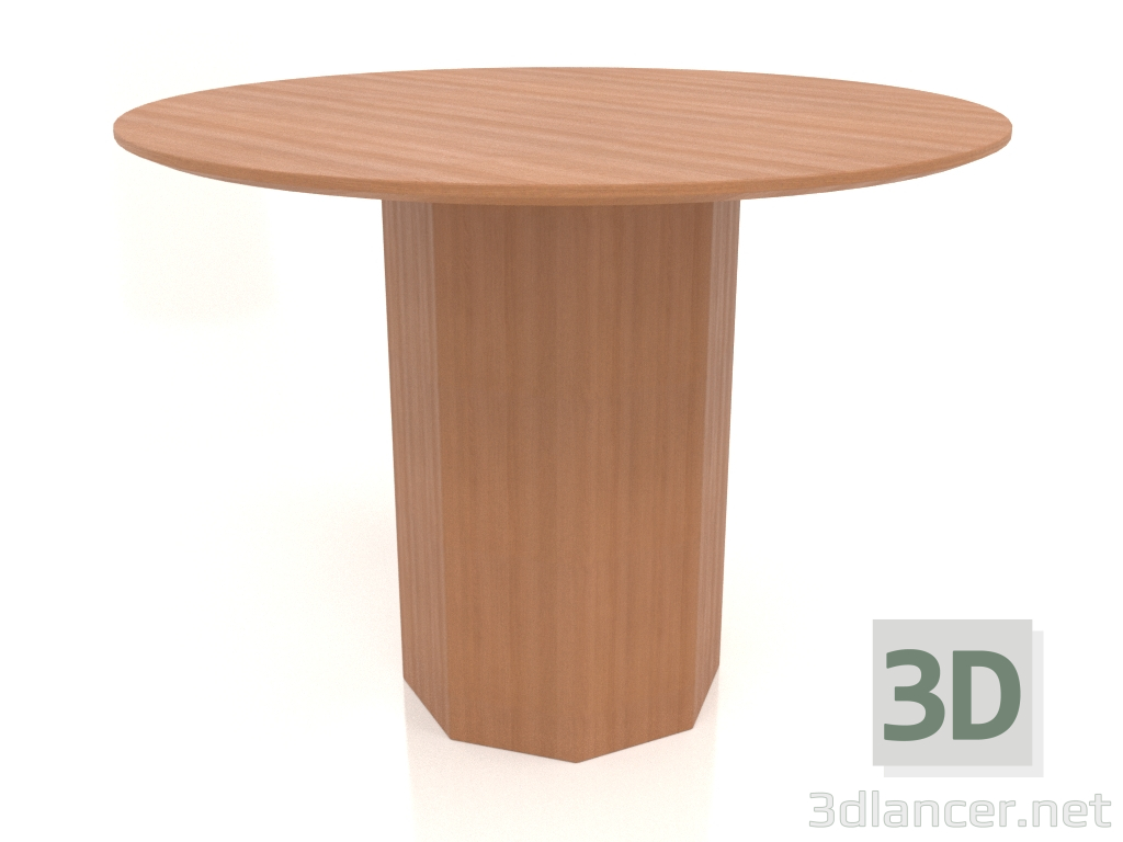 Modelo 3d Mesa de jantar DT 11 (D=1000х750, madeira vermelha) - preview