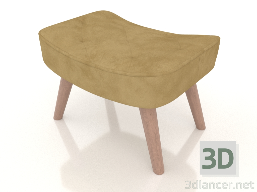 Modelo 3d Otomano Hygge (amarelo) - preview