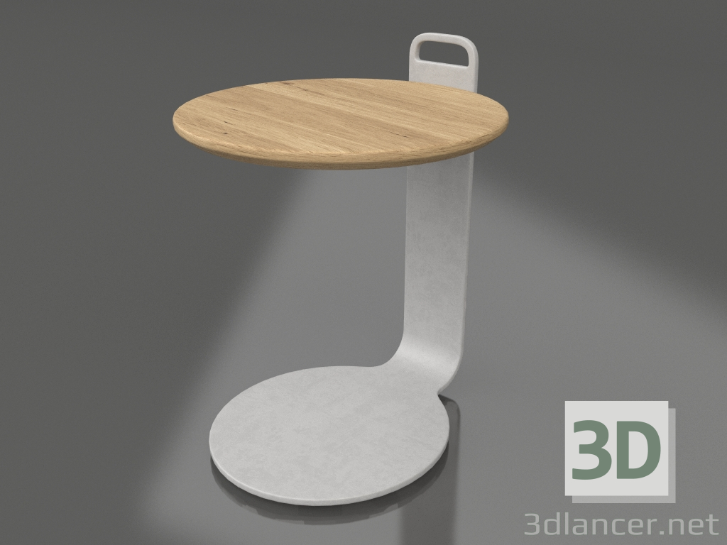 3D Modell Couchtisch Ø36 (Achatgrau, Irokoholz) - Vorschau