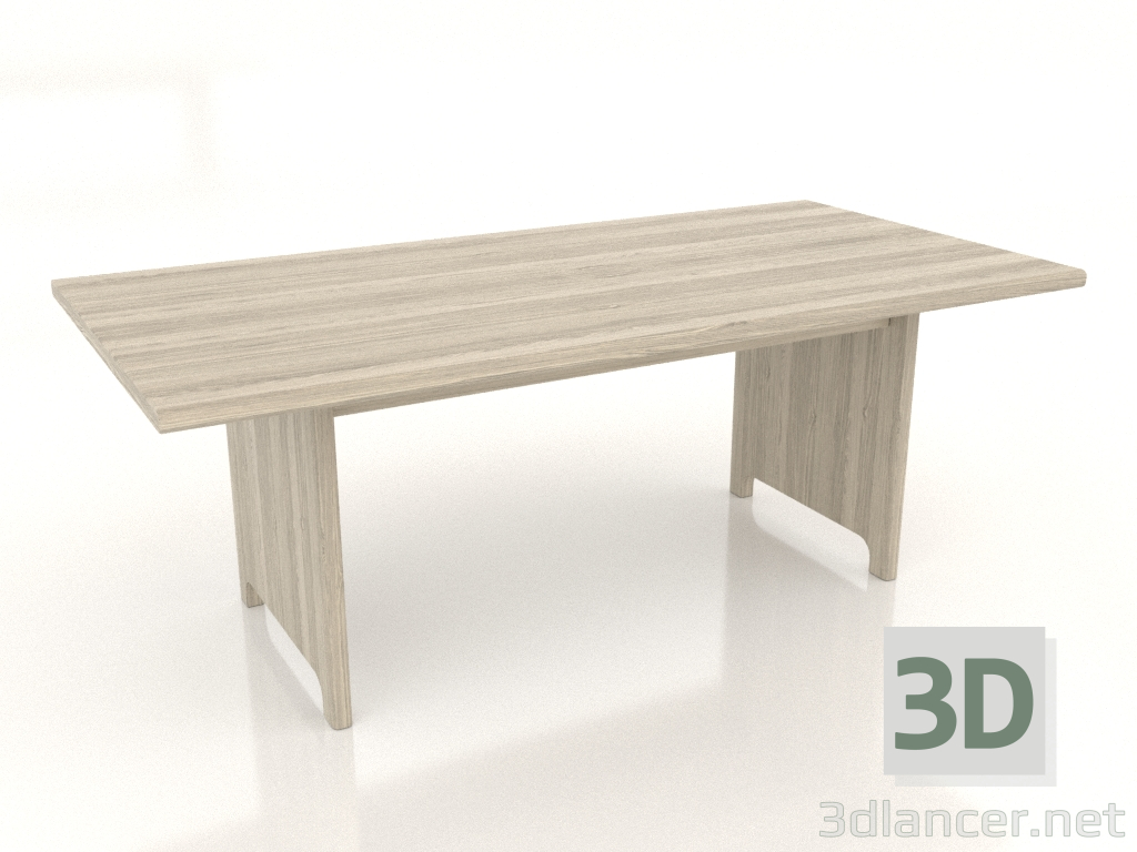 3d model Dining table 2000x1000x750 mm (lightened oak) - preview