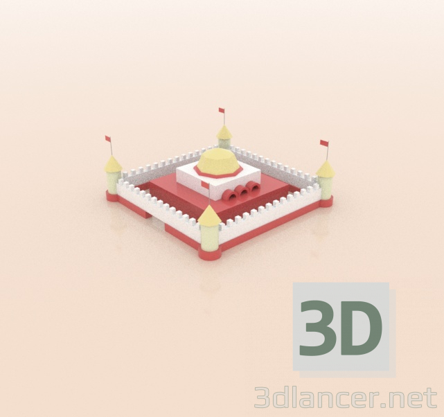 3d модель Замок – превью