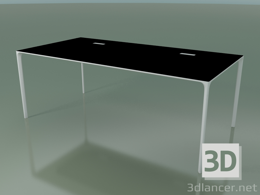 Modelo 3d Mesa retangular 0817 (H 74 - 100x200 cm, laminado Fenix F02, V12) - preview