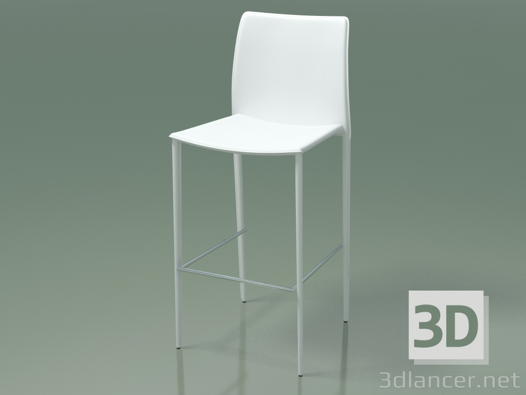 modello 3D Sedia da mezzo bar Grand (111867, bianco) - anteprima