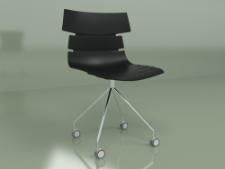 Return chair on wheels (black)