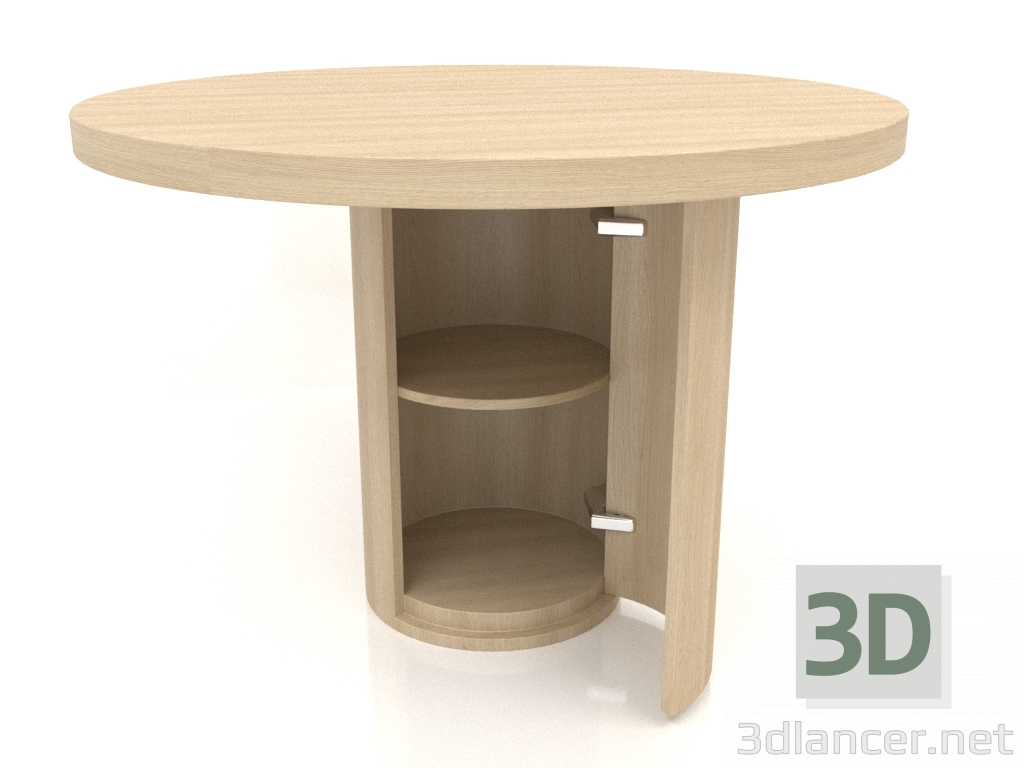 3d модель Стіл обідній (відкритий) DT 011 (D=1100x750, wood white) – превью