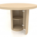 modèle 3D Table à manger (ouverte) DT 011 (D=1100x750, bois blanc) - preview