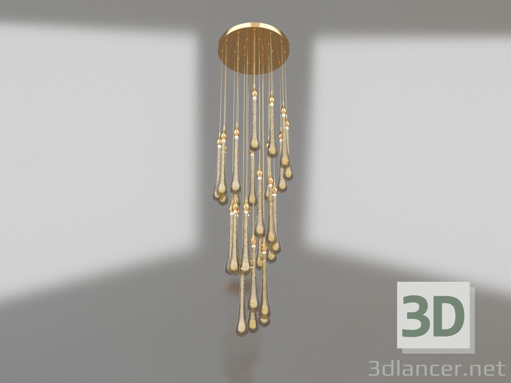 3d model Colgante Asmer oro (07860-28A,33) - vista previa