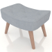 3d model Ottoman Hygge (blue) - preview