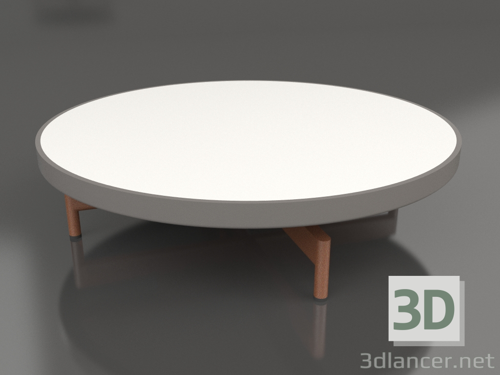 3d модель Стол журнальный круглый Ø90x22 (Quartz grey, DEKTON Zenith) – превью