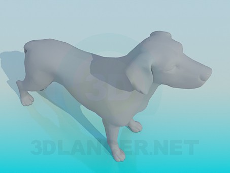 modèle 3D Chien - preview