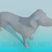 modèle 3D Chien - preview