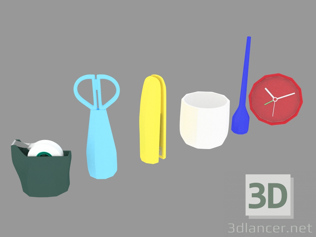 3d model Stationery set Babylon - preview