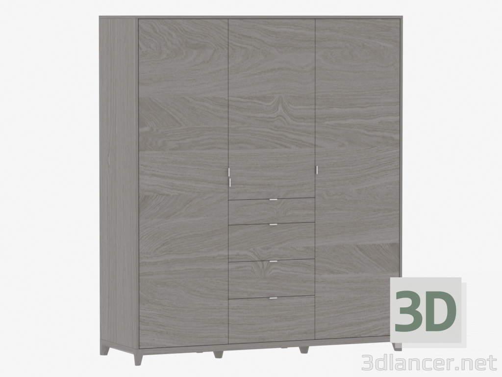 3d model Wardrobe CASE № 2 - 1800 (IDC020004000) - preview