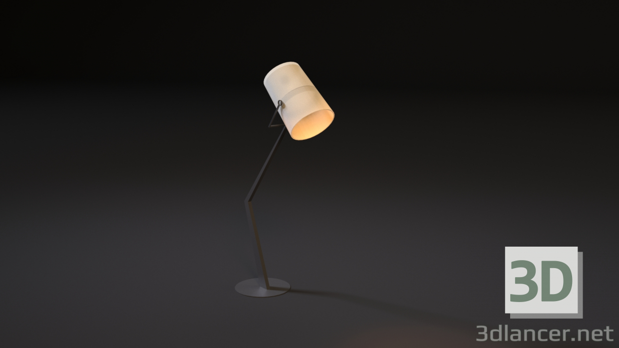 3d Floor lamp model buy - render