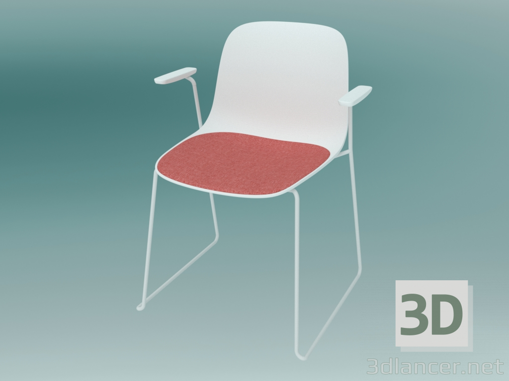 modèle 3D Chaise avec accoudoirs SEELA (S314) - preview