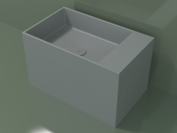 Lavabo sobre encimera (01UN32102, Silver Grey C35, L 60, P 36, H 36 cm)