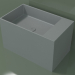 modello 3D Lavabo da appoggio (01UN32102, Silver Grey C35, L 60, P 36, H 36 cm) - anteprima