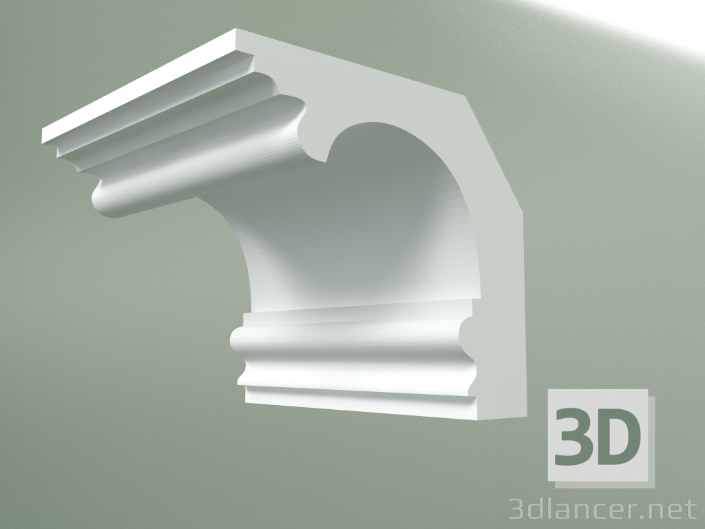 Modelo 3d Cornija de gesso (plinto de teto) KT178-1 - preview