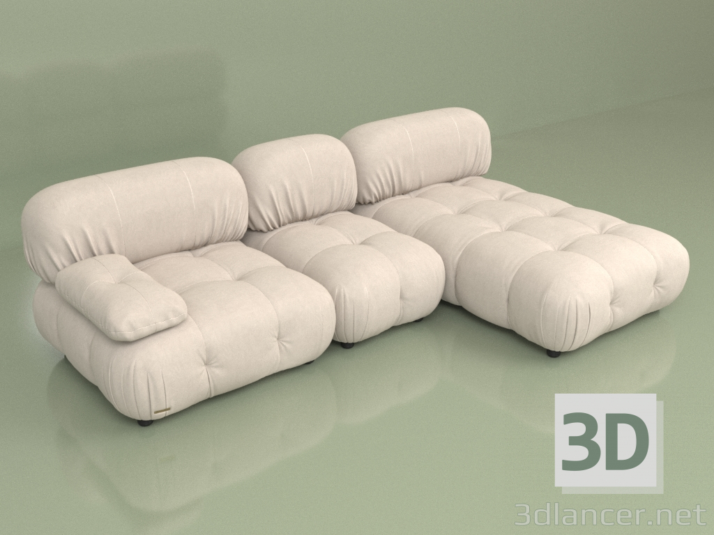 3D Modell Modulares Sofa Ottawa (Set 09) - Vorschau