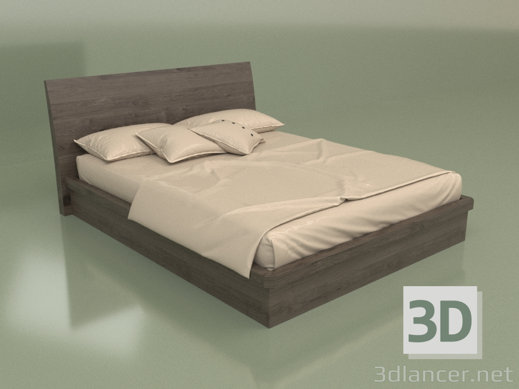 modello 3D Letto matrimoniale Mn 2016-1 (Moka) - anteprima