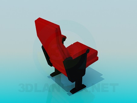 3d model Sillón patas dos - vista previa