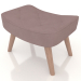 3d model Ottoman Hygge (coral) - preview