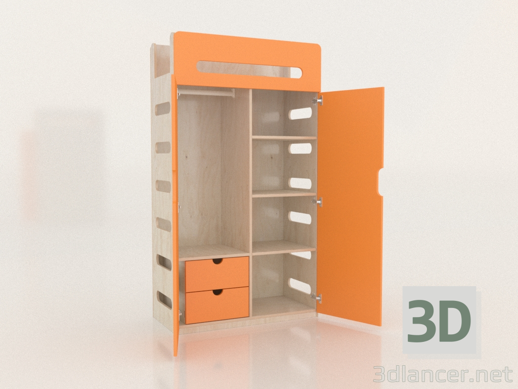 modello 3D Armadio aperto MOVE WC (WOMWC1) - anteprima