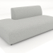 3d model Sofa module 1 seater (XL) 120 extended to the left - preview