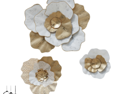 Kunstobjekt für die Wand Inodesign Flower Decor 44.5125