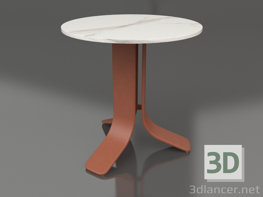 3d модель Стол кофейный Ø50 (Terracotta, DEKTON Aura) – превью