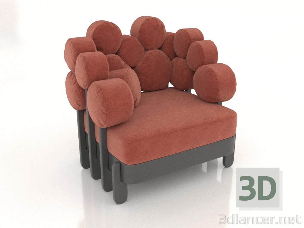 3d model Sillón IKRA cuadrado (opción 5) - vista previa