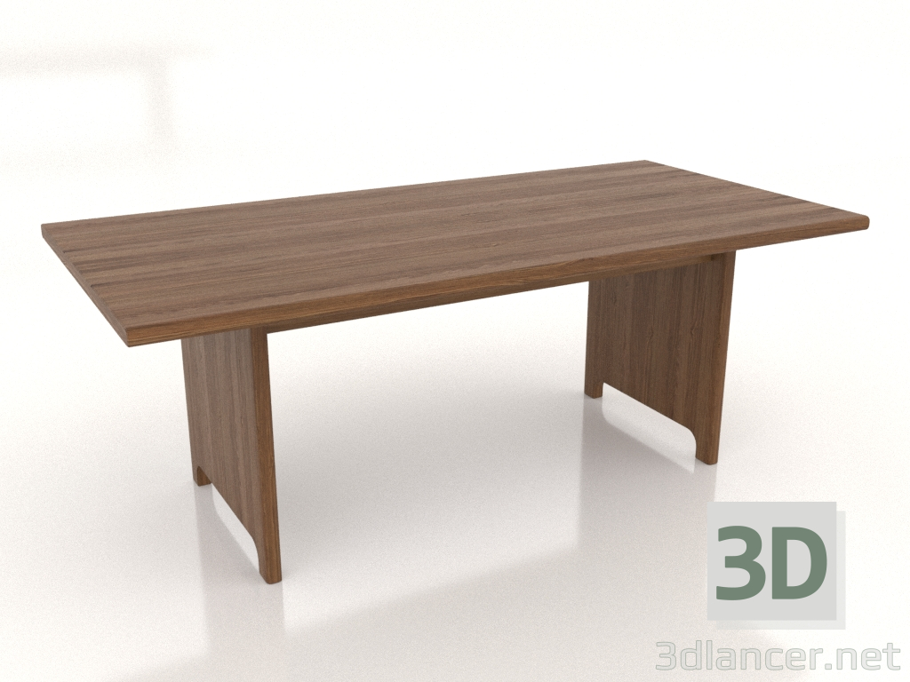 Modelo 3d Mesa de jantar 2000x1000x750 mm (nogueira clara) - preview