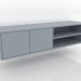 modello 3D Mobile porta TV 1 1500x400 mm (RAL 7001) - anteprima