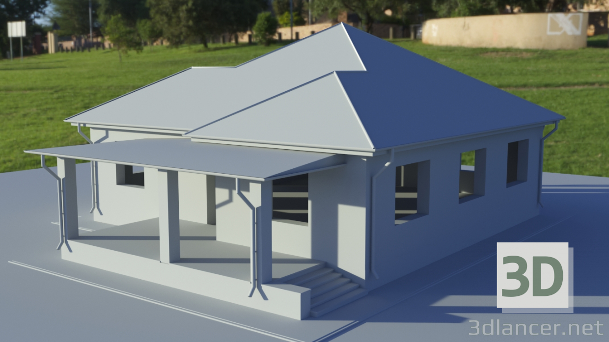 3d model Casa de campo - vista previa