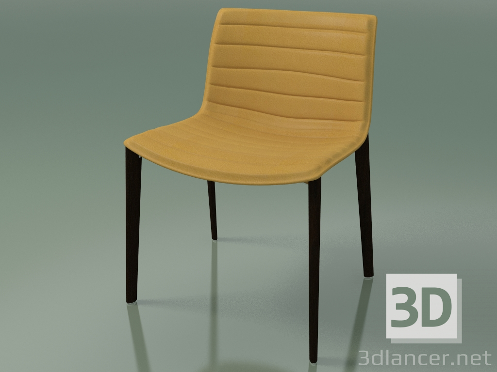 modèle 3D Chaise 3118 (4 pieds en bois, avec revêtement en cuir amovible, wengé) - preview