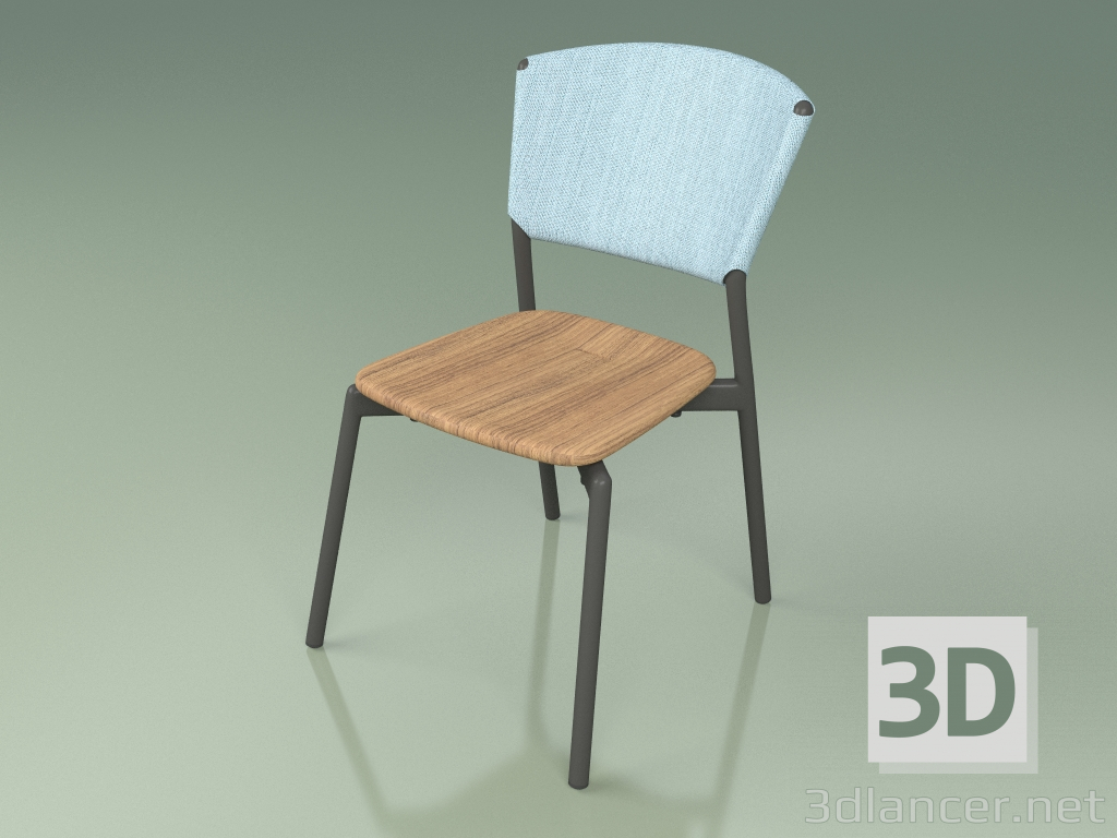 modello 3D Sedia 020 (Metallo Fumo, Cielo) - anteprima