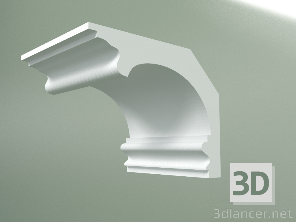 Modelo 3d Cornija de gesso (plinto de teto) KT178-2 - preview