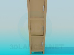 Armoire avec trois cellules