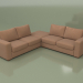 3D Modell Ecksofa mit Puff Morti (Lounge 7) - Vorschau