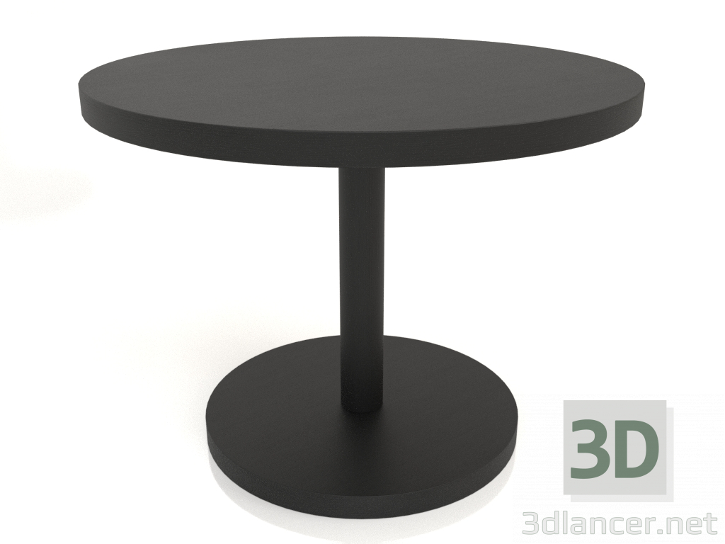 modèle 3D Table à manger DT 012 (D=1000x750, bois noir) - preview