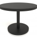 3d model Dining table DT 012 (D=1000x750, wood black) - preview