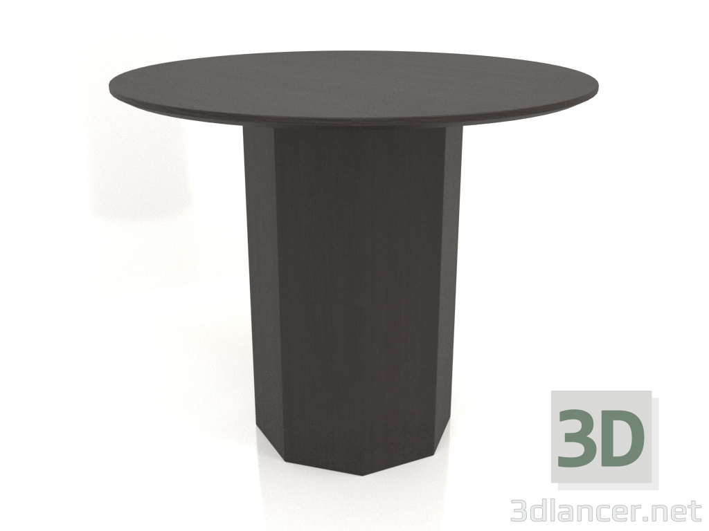 3d model Mesa de comedor DT 11 (D=900х750, madera marrón oscuro) - vista previa