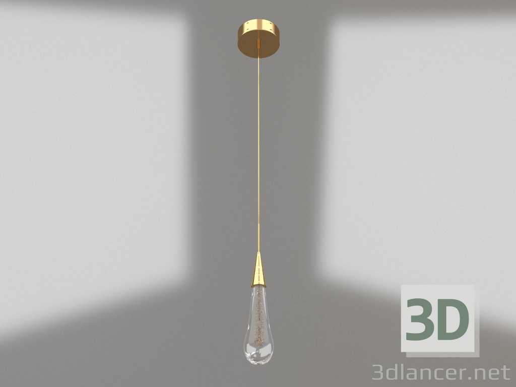 3d model Suspensión Gutta oro (07861-1A,33) - vista previa